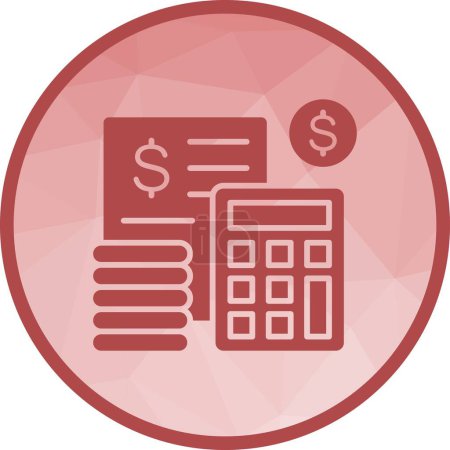 Budget Calculations icon vector image. Suitable for mobile application web application and print media.