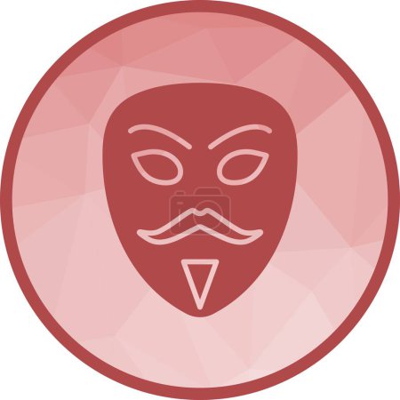 Illustration for Hacker Mask icon vector image. Suitable for mobile application web application and print media. - Royalty Free Image