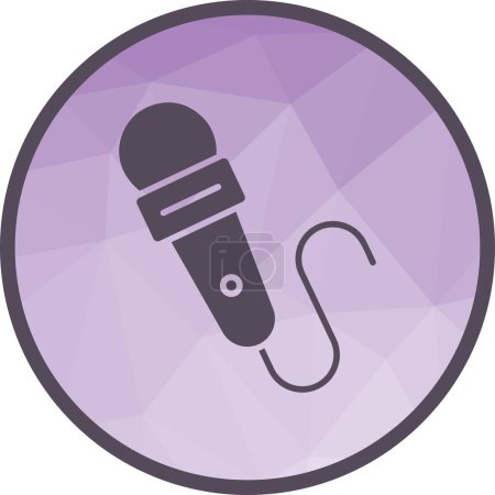 Mic with wire icon vector image. Suitable for mobile application web application and print media.