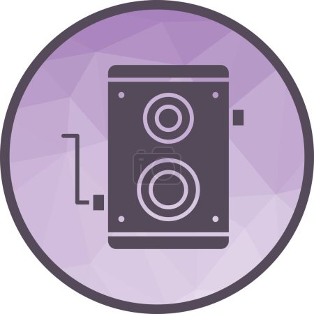 Vieille icône de caméra image vectorielle. Convient aux applications mobiles, aux applications Web et aux médias imprimés.