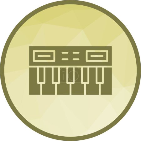 Piano Keyboard Icon Vektor-Bild. Geeignet für mobile Applikationen und Printmedien.
