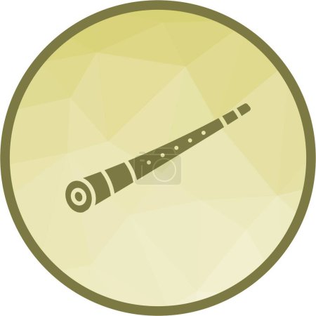 Shakuhachi icon vector image. Suitable for mobile application web application and print media.