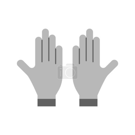 Handschuh-Symbolvektorbild. Geeignet für mobile Applikationen und Printmedien.