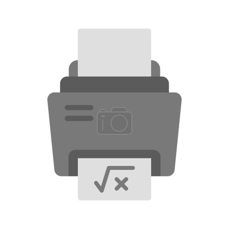 Imprimir imagen de vector de icono de hoja de matemáticas. Adecuado para aplicaciones móviles aplicación web y medios de impresión.