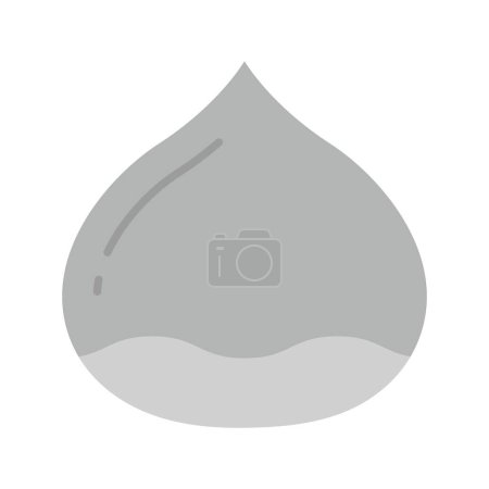 Imagen vectorial del icono de castaño. Adecuado para aplicaciones móviles aplicación web y medios de impresión.