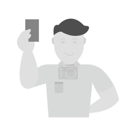 Schiedsrichtersymbol-Vektorbild. Geeignet für mobile Applikationen und Printmedien.