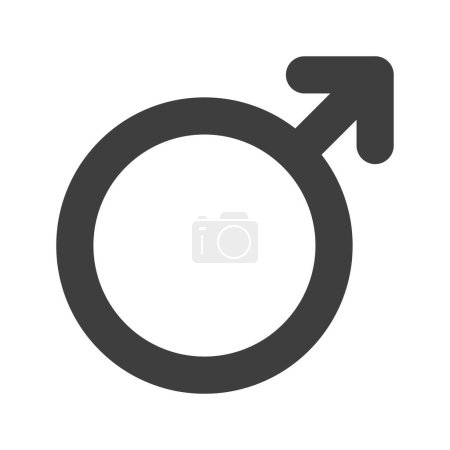 Illustration for Male Sign icon vector image. Suitable for mobile application web application and print media. - Royalty Free Image