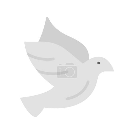 Imagen vectorial de icono de paloma. Adecuado para aplicaciones móviles aplicación web y medios de impresión.