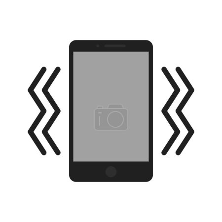 Vibration Mode icon vector image. Suitable for mobile application web application and print media.