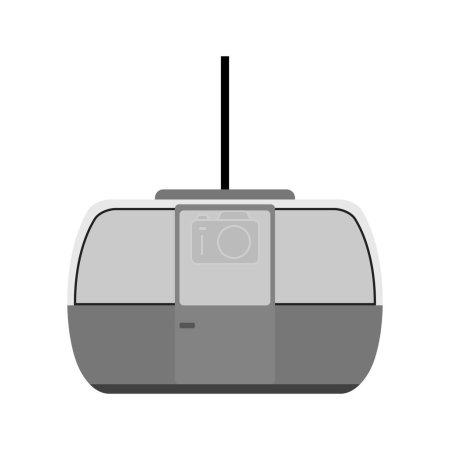 Symbolbild der Seilbahnkabine. Geeignet für mobile Applikationen und Printmedien.