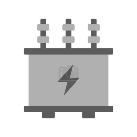 Transformator-Symbolvektorbild. Geeignet für mobile Applikationen und Printmedien.