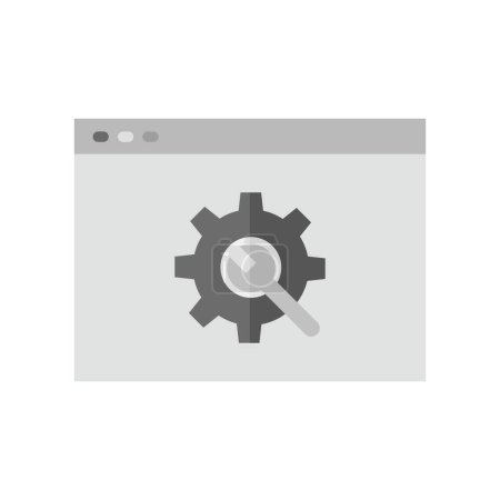 Icono de optimización web imagen vectorial. Adecuado para aplicaciones móviles aplicación web y medios de impresión.