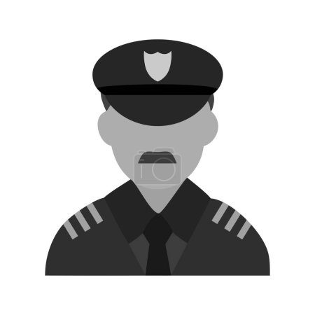 Symbolbild der Polizei. Geeignet für mobile Applikationen und Printmedien.