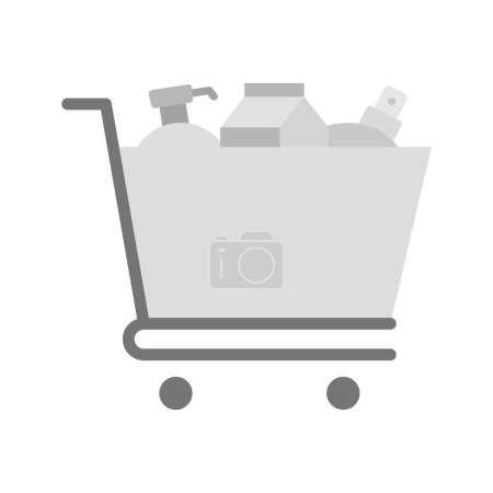 Shopping Items Symbolvektorbild. Geeignet für mobile Applikationen und Printmedien.