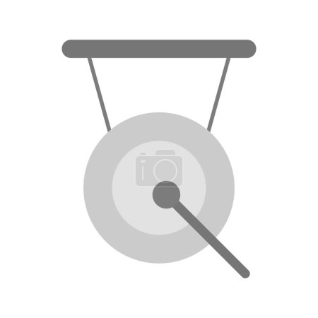 Gong icon vector image. Suitable for mobile application web application and print media.