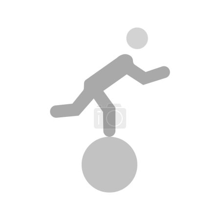 Walking on Ball icon vector image. Suitable for mobile application web application and print media.