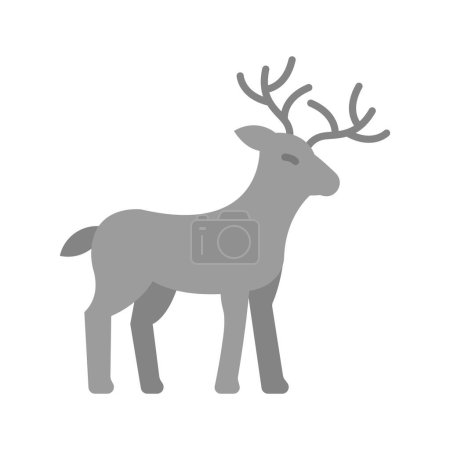Deer icon vector image. Suitable for mobile application web application and print media.