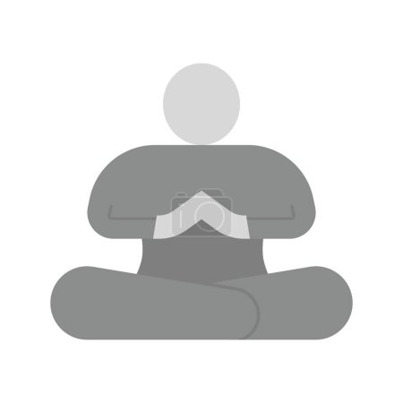 Meditate icon vector image. Suitable for mobile application web application and print media.