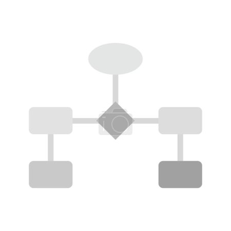Ilustración de Imagen vectorial del icono del diagrama de flujo. Adecuado para aplicaciones móviles aplicación web y medios de impresión. - Imagen libre de derechos