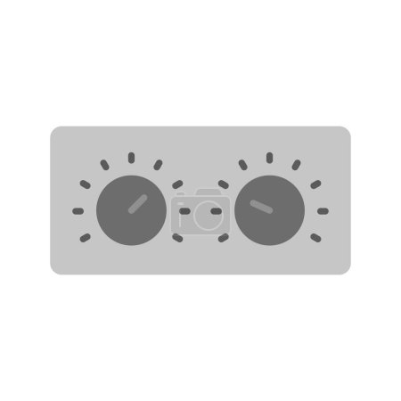 Control Knobs icon vector image. Suitable for mobile application web application and print media.