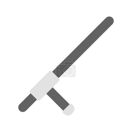 Illustration for Tonfa icon vector image. Suitable for mobile application web application and print media. - Royalty Free Image