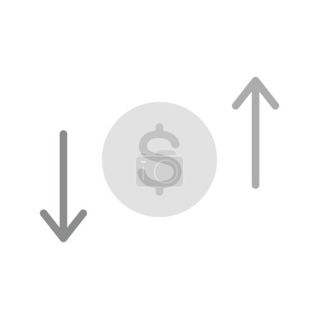 Image vectorielle d'icône de perte de profit. Convient aux applications mobiles, aux applications Web et aux médias imprimés.