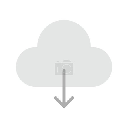Download from Cloud icon vector image. Suitable for mobile application web application and print media.