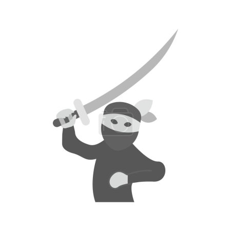 Kenjutsu icon vector image. Suitable for mobile application web application and print media.
