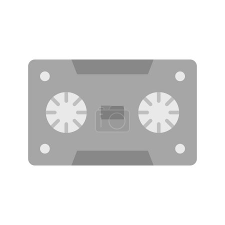 Illustration for Cassette icon vector image. Suitable for mobile application web application and print media. - Royalty Free Image
