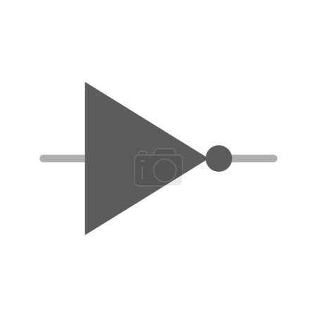 Ilustración de NO Puerta icono de imagen vectorial. Adecuado para aplicaciones móviles aplicación web y medios de impresión. - Imagen libre de derechos
