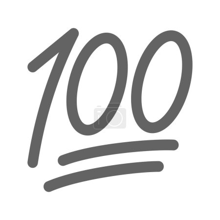 Hundred Points icon vector image. Suitable for mobile application web application and print media.