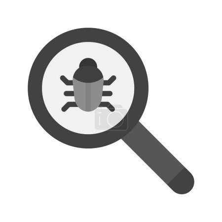 Encontrar Bugs icono de imagen vectorial. Adecuado para aplicaciones móviles aplicación web y medios de impresión.