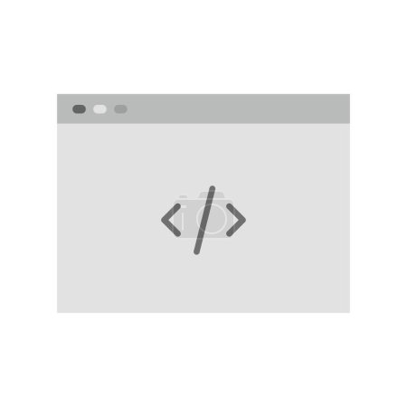 Icono de código imagen vectorial. Adecuado para aplicaciones móviles aplicación web y medios de impresión.