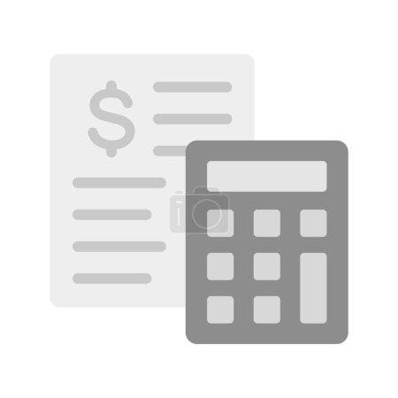 Calculations icon vector image. Suitable for mobile application web application and print media.