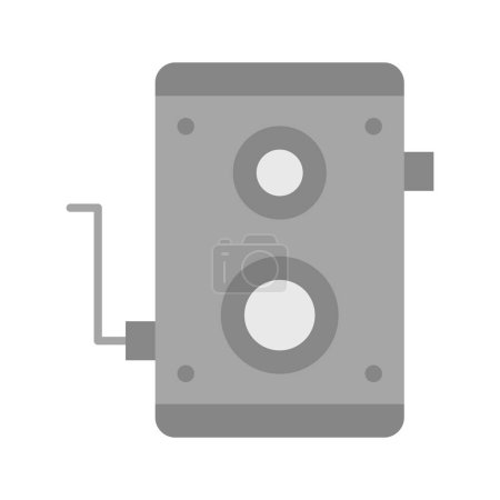 Imagen de vector de icono de cámara antigua. Adecuado para aplicaciones móviles aplicación web y medios de impresión.