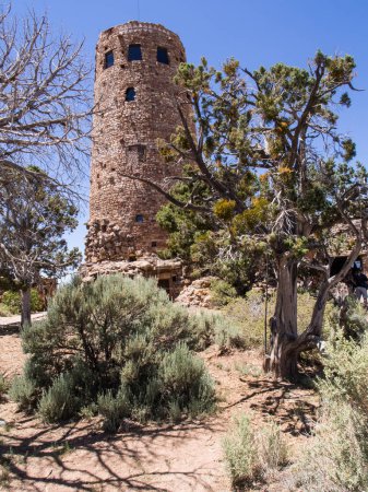 Photo for Old tower in the desert. - Royalty Free Image
