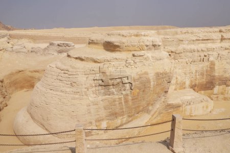 Interesante foto de la Esfinge por detrás. Esfinge Giza Egipto El Cairo 