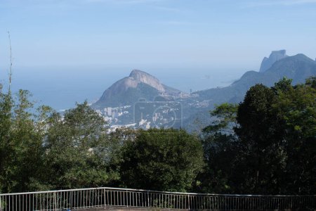 desde la cima del monte Corcovado, rio de jeneiro, brasil
