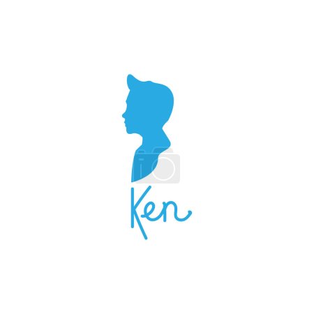 Illustration for Ken is the boyfriend of the Barbie doll. - Royalty Free Image
