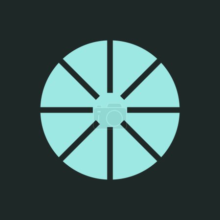 Photo for Ship helm and compass conceptual icon design. Sniper aim symbol vector design. Center icon. Target Nolan sign vector illustration. - Royalty Free Image