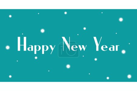Photo for Happy New Year typography vector design. Celebrate the new year festival. Happy New Year typography poster, and t-shirt design. White color typography text design. - Royalty Free Image