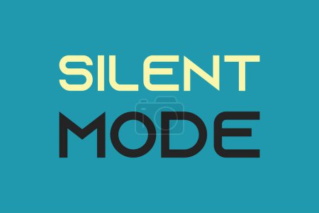 Photo for Silent Mode text vector t-shirt design. Technology concept word design. Multicolor typography on blue background vector design. - Royalty Free Image