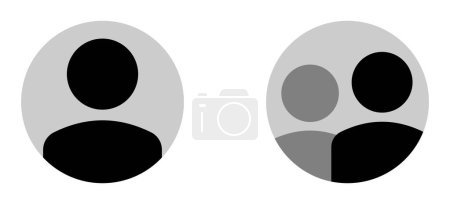 Anonyme Benutzer Portrait Vektor Icon Konzepte