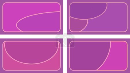 Foto de Purple background with pink stripes with space for text. collection of creative designs for business cards, invitations, and others. sets of various styles - Imagen libre de derechos