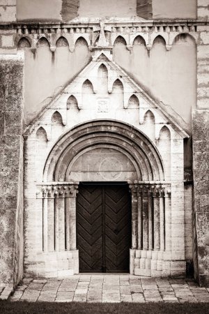 Photo for Historical entrance gate to the Cathedral of Saint Martin in Spisska Kapitula, Slovakia - Royalty Free Image