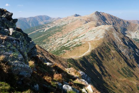 Cordillera de montaña - ver Dumbier a Chopok, Parque Nacional Low Tatras, Eslovaquia