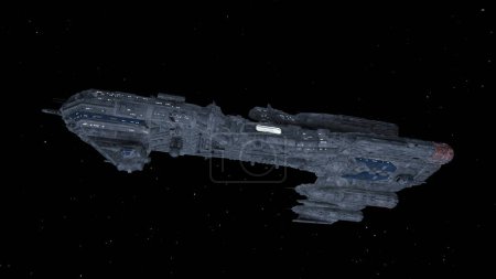 Photo for 3D rendering of a spaceship - Royalty Free Image