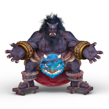 Téléchargez les photos : Rendu 3D d'un ogre - en image libre de droit