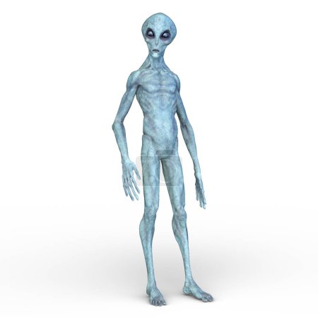 3D-Darstellung eines Außerirdischen