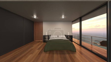 3D rendering of the bedroom